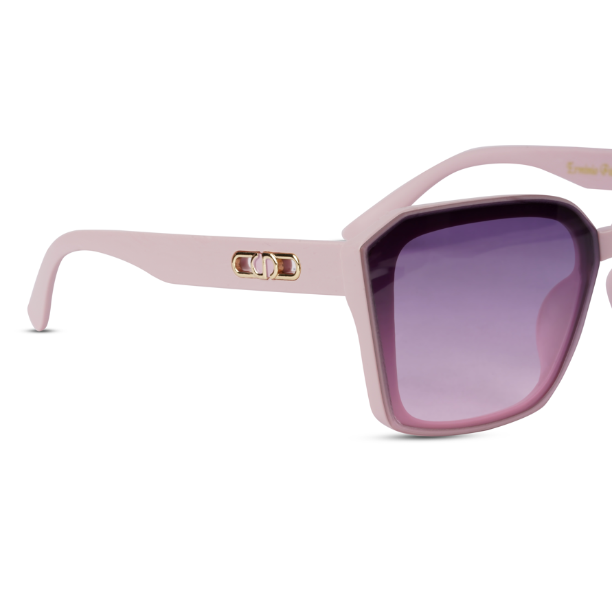 Erminio Palamino "Elite - Designer Oversized Square Sunglasses, Frame with Gradient Lenses, Includes Case and Cleaning Cloth