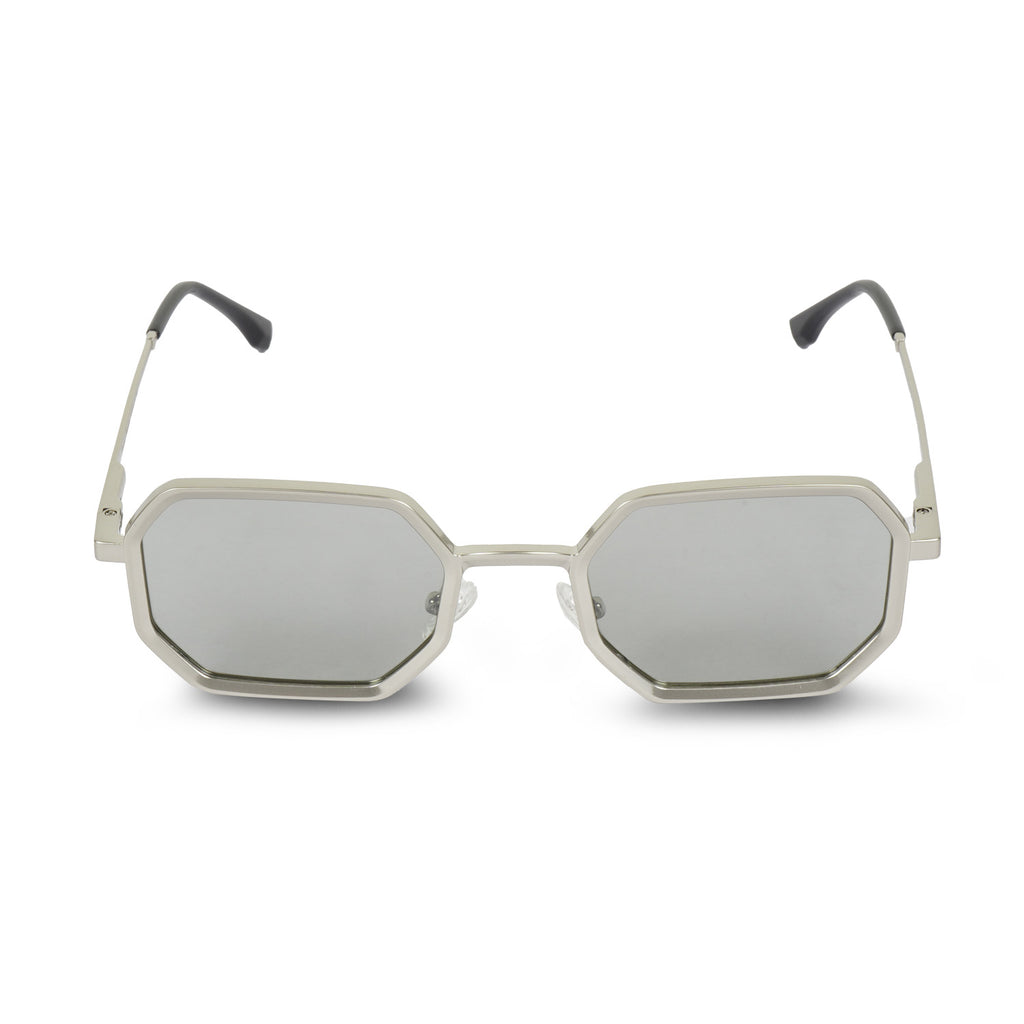 Erminio Palamino Unisex Geometric Hexagon Sunglasses for Men & Women | Metal Frame UV400 Protection | Premium Polygon Shape Fashion Sunglasses