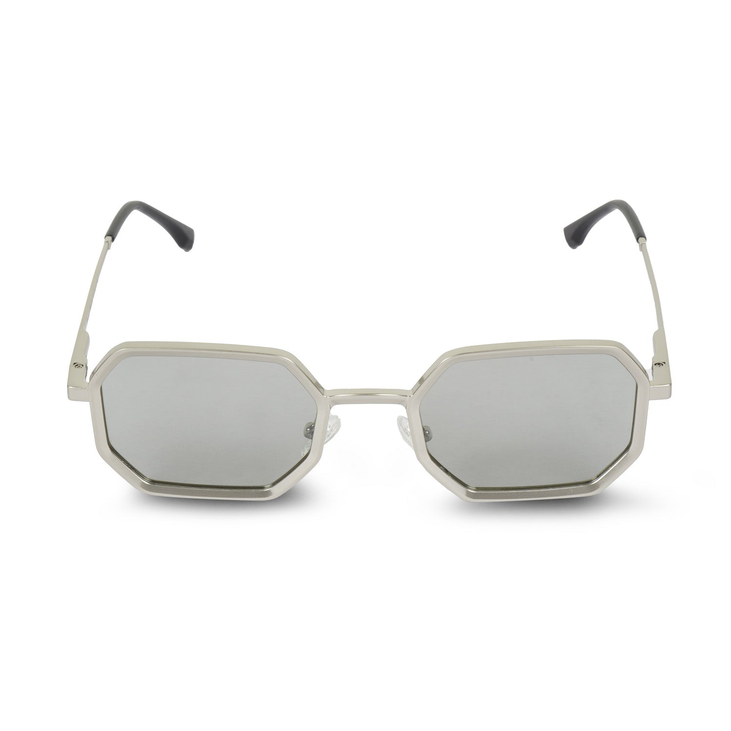 Erminio Palamino Unisex Geometric Hexagon Sunglasses for Men & Women | Metal Frame UV400 Protection | Premium Polygon Shape Fashion Sunglasses