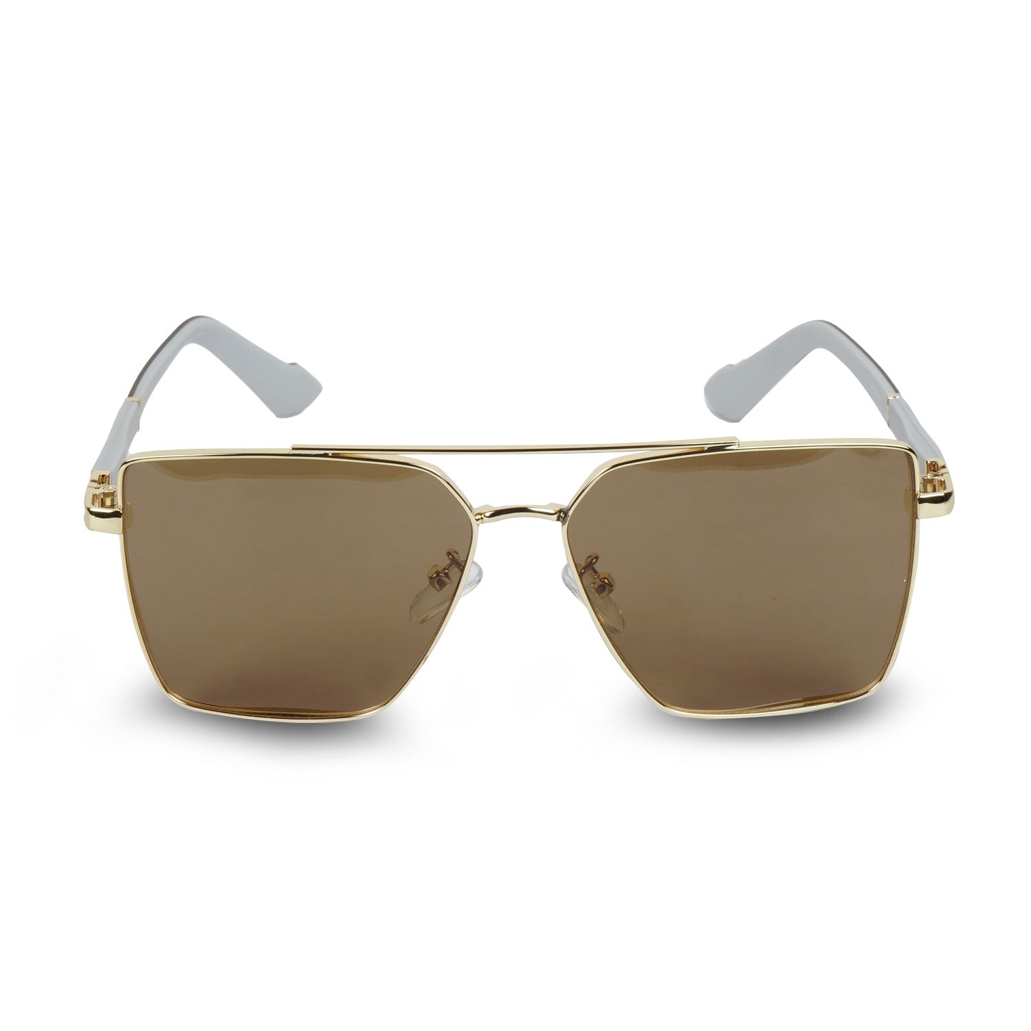 Erminio Palamino UV Protected Black Square Sunglasses for Men & Women