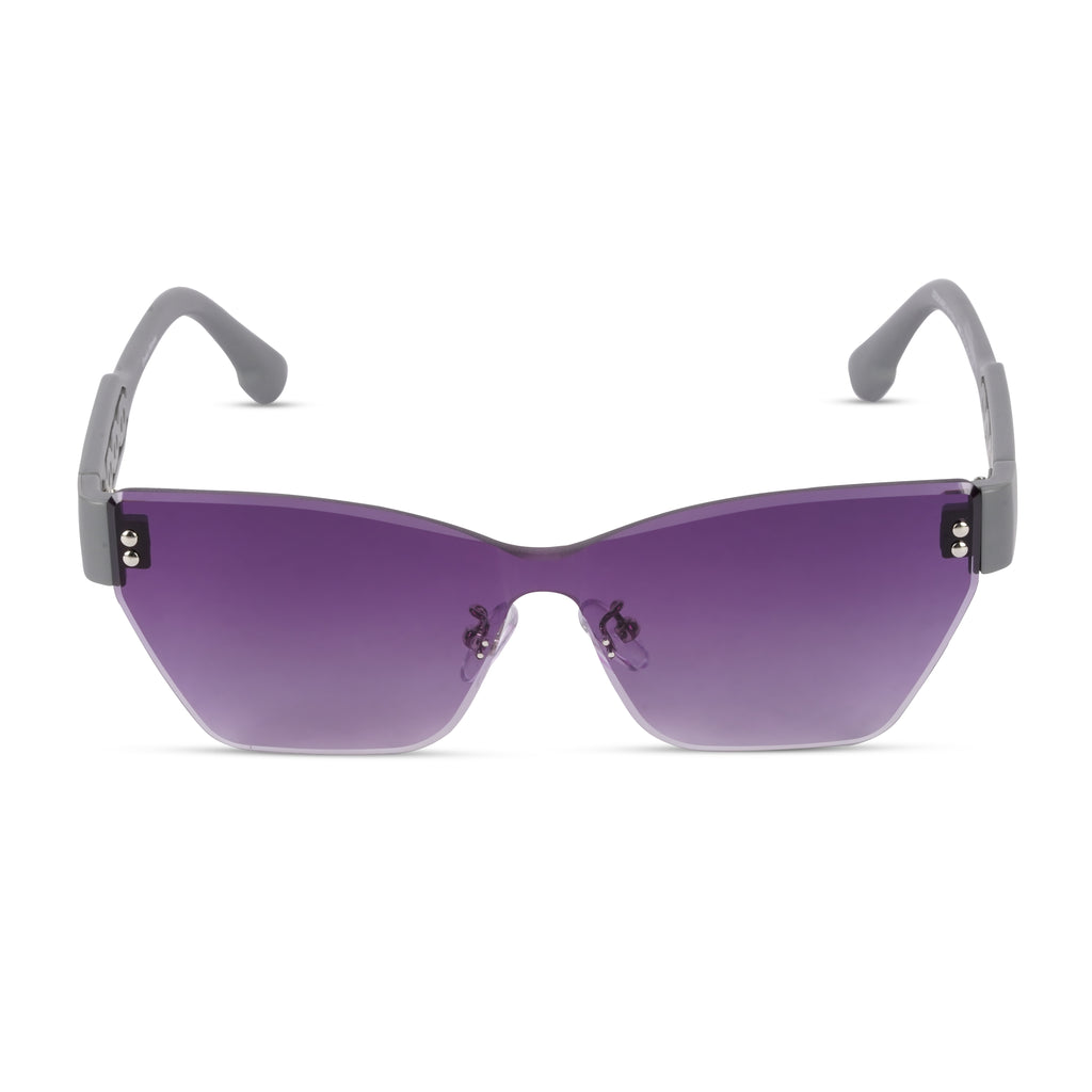 Erminio Palamino "Elite Designer Rimless Sunglasses for Women, Black Frame with Lenses, Italian Design