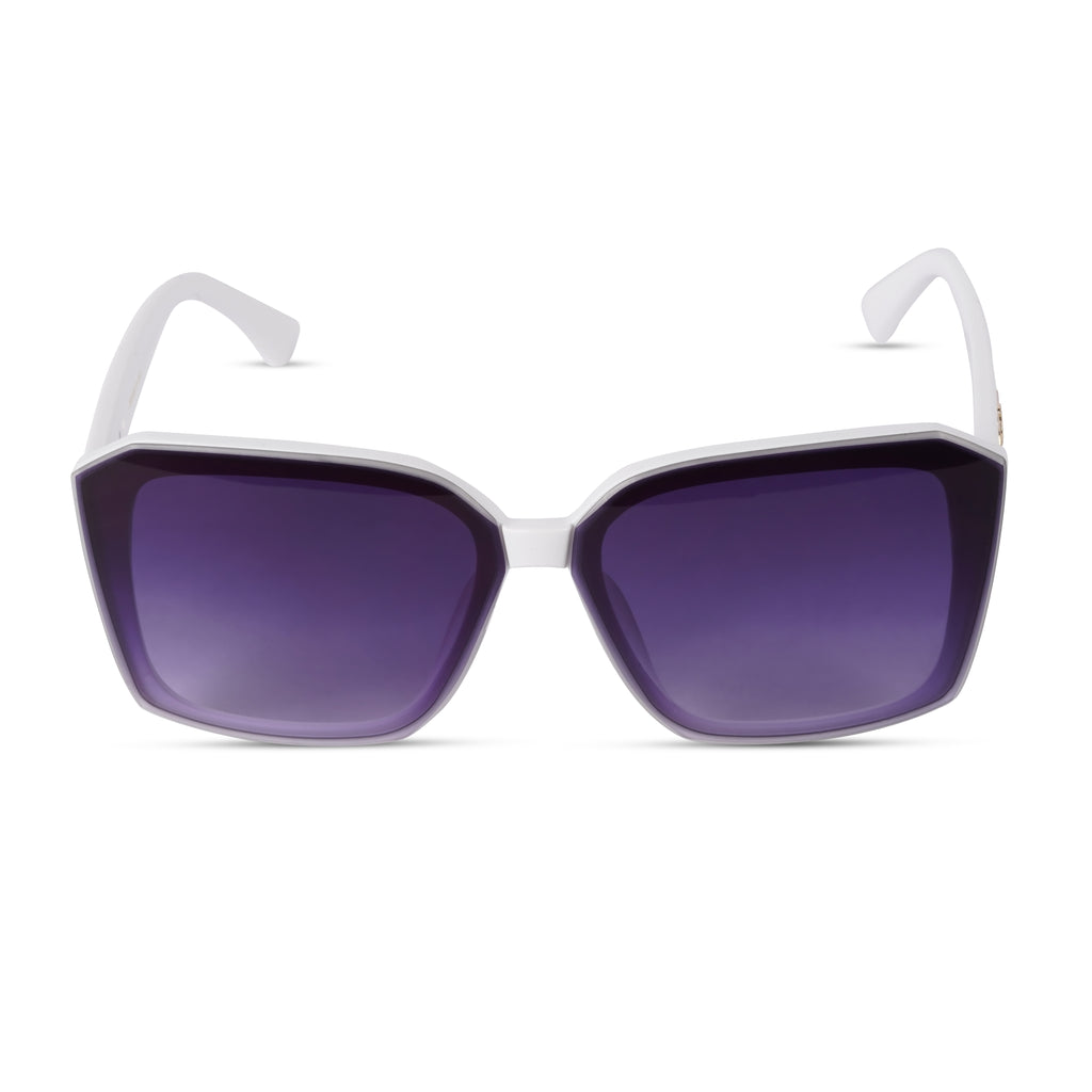 Erminio Palamino "Elite - Designer Oversized Square Sunglasses, Frame with Gradient Lenses, Includes Case and Cleaning Cloth