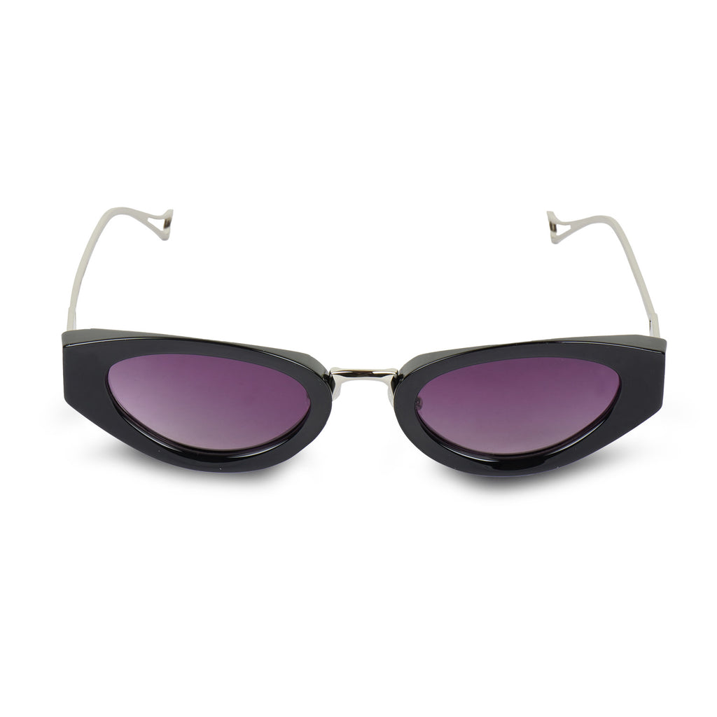 Erminio Palamino Unisex Retro Oval Cat Eye Sunglasses for Women & Men | UV400 Protection | Slim Narrow Frame Trendy Y2K Shades | Lightweight Fashion Sunglasses