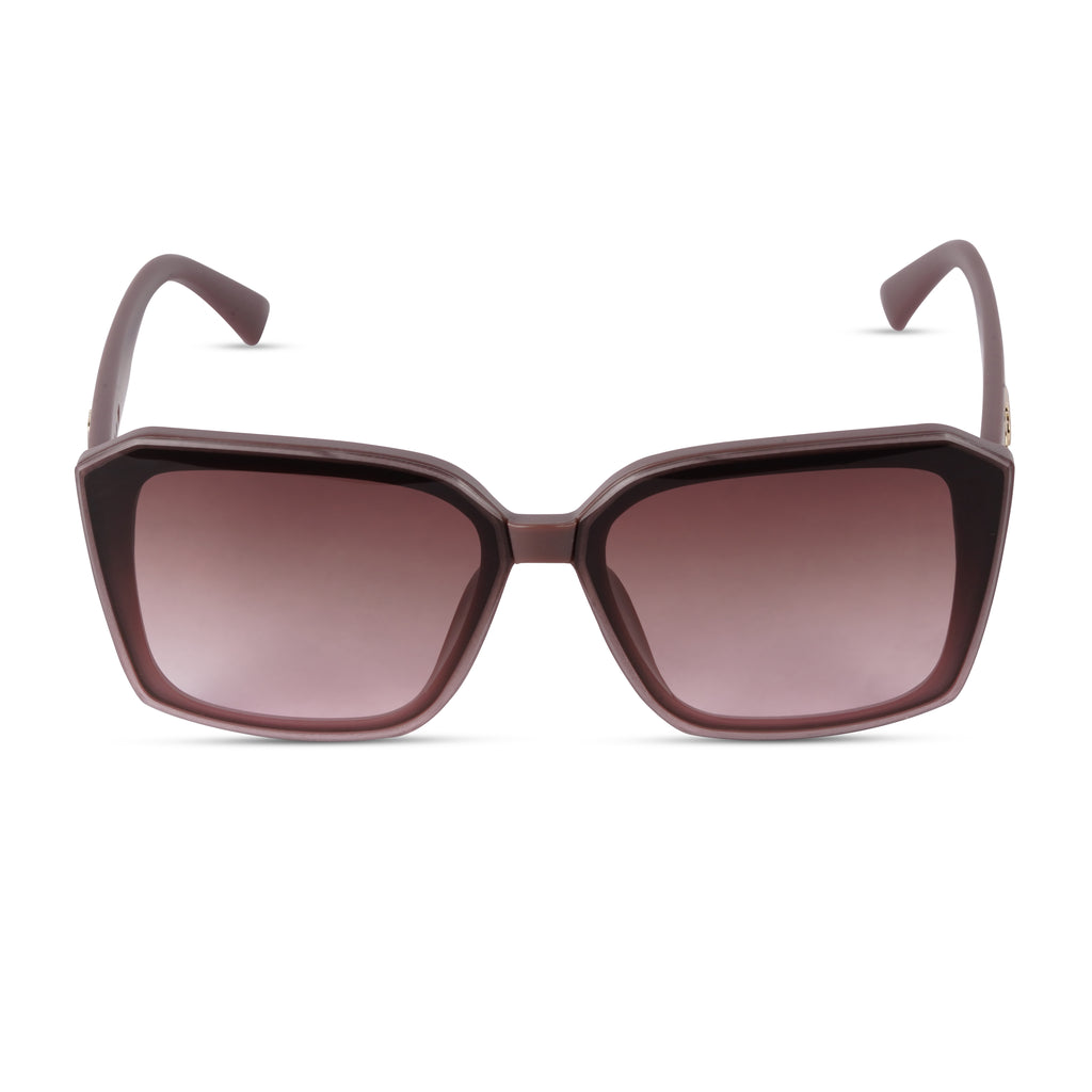 Erminio Palamino "Elite - Designer Oversized Square Sunglasses, Frame with Gradient Lenses, Includes Case and Cleaning Cloth
