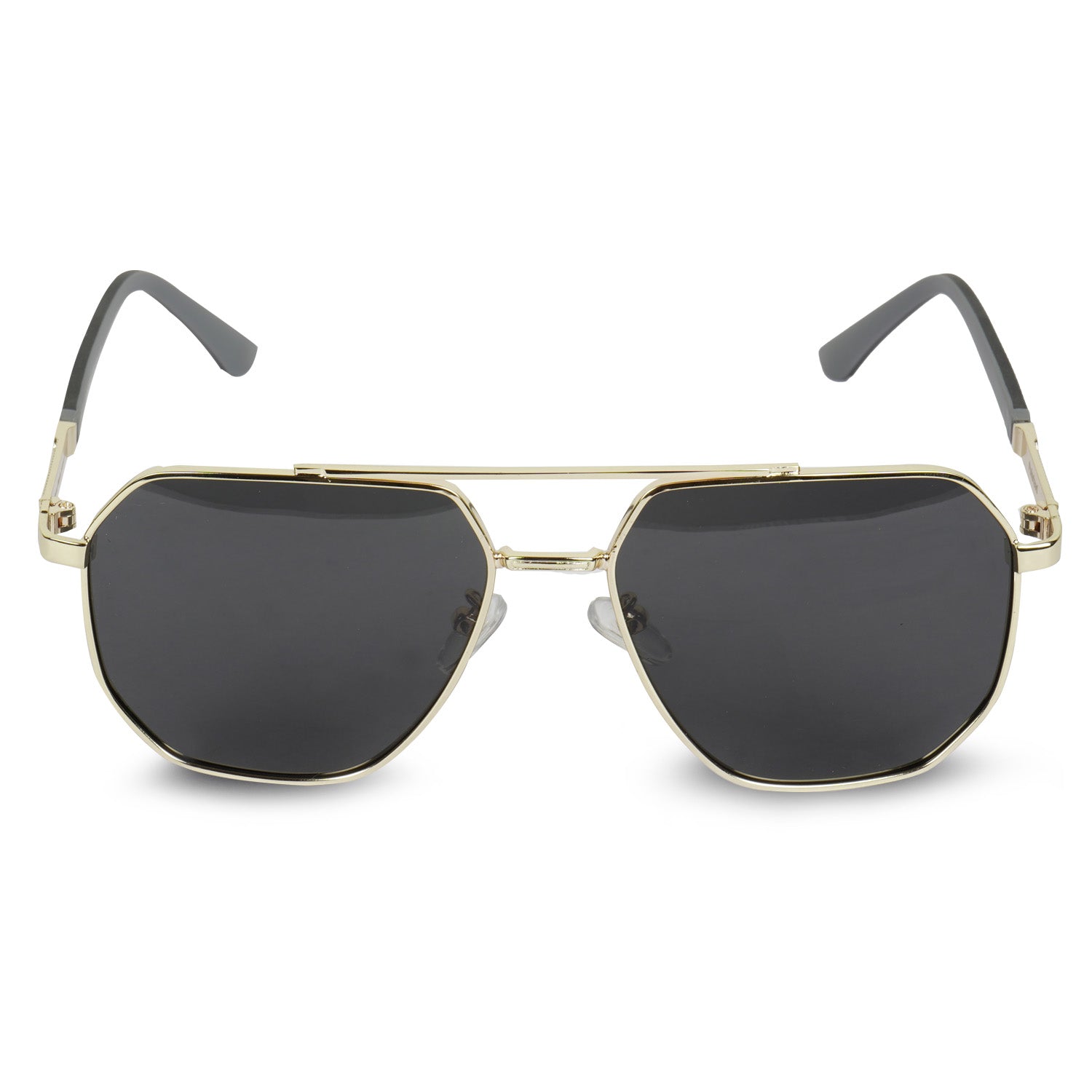 Erminio Palamino Unisex Square Aviator Sunglasses | Double Bridge Metal Frame | UV400 Protection, Lightweight Designer Shades for Men & Women | Stylish Sunglasses