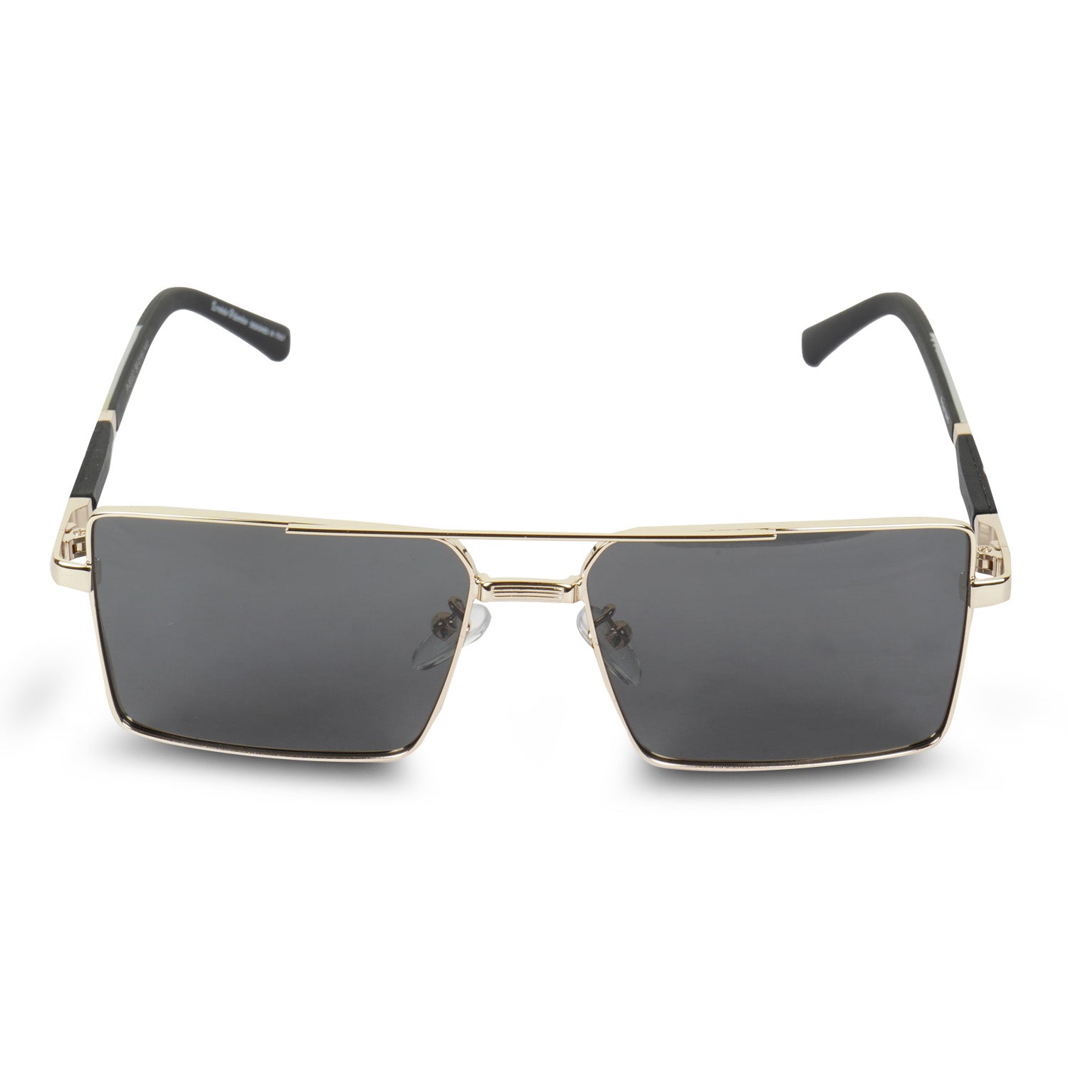 Erminio Palamino UV Protected Driving Pilot Gradient Square Metal Body Sunglasses for Men and Women (Silver Blue)