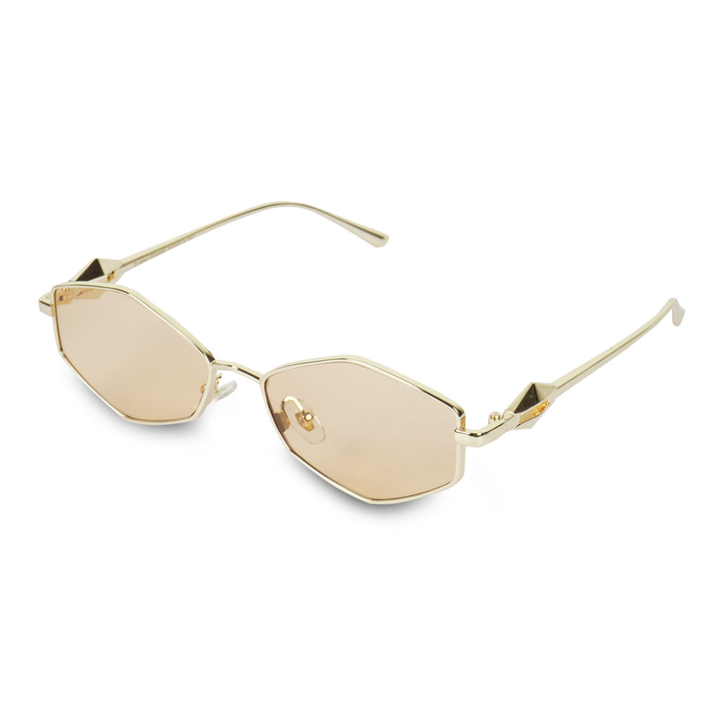 Erminio Palamino Unisex Sunglasses, Metal Frame, UV400 Protection, Polarized Tinted Lens, Rectangular, Lightweight, Fashion Shades