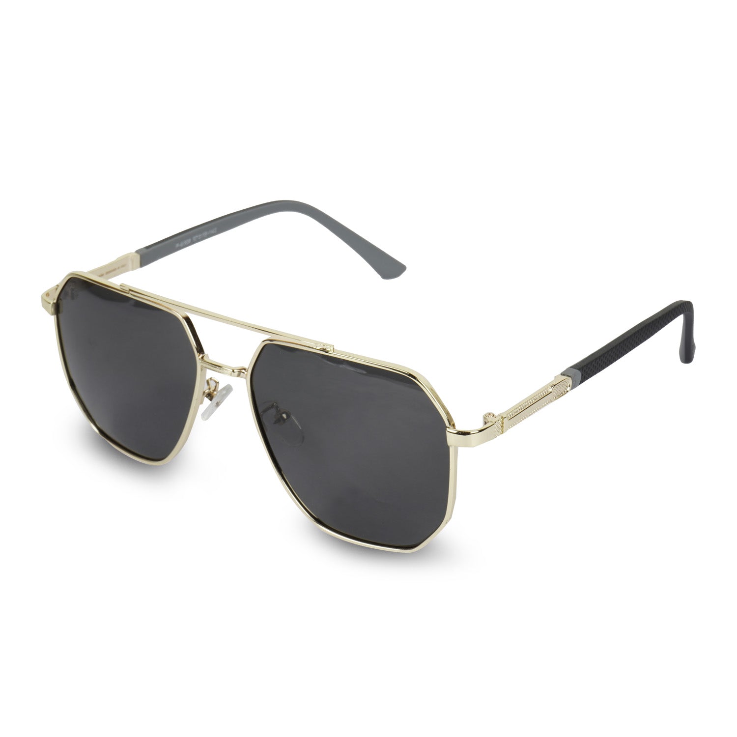 Erminio Palamino Unisex Square Aviator Sunglasses | Double Bridge Metal Frame | UV400 Protection, Lightweight Designer Shades for Men & Women | Stylish Sunglasses