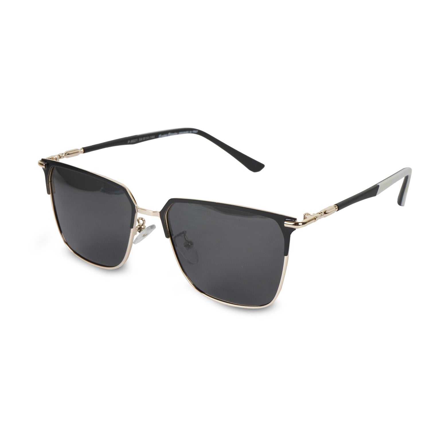 Erminio Palamino Unisex Square Sunglasses | UV400 Protection | Metal Frame | Lightweight Premium Stylish Shades for Men & Women | Driving & Casual Sunglasses (Gold-Brown)
