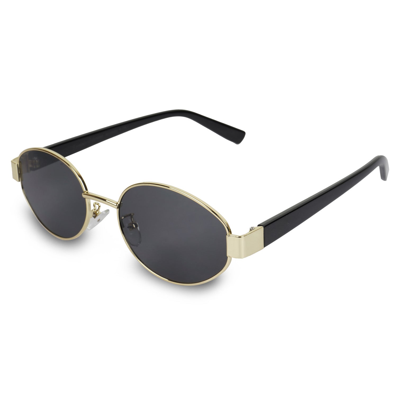 Erminio Palamino Oval Metal Sunglasses, Tinted Lens, UV400 Protection, Unisex, Casual Style, Shades for Men & Women