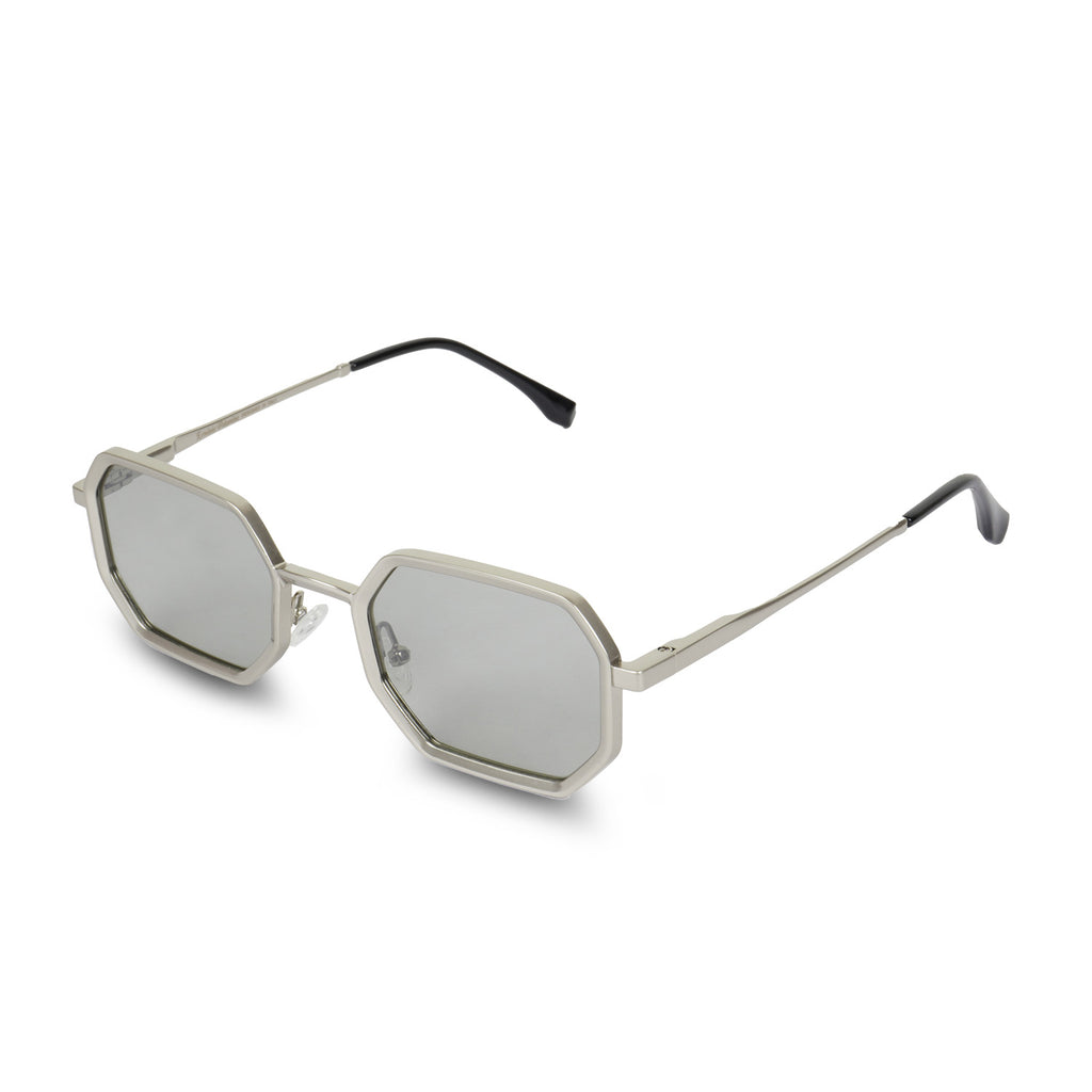Erminio Palamino Unisex Geometric Hexagon Sunglasses for Men & Women | Metal Frame UV400 Protection | Premium Polygon Shape Fashion Sunglasses