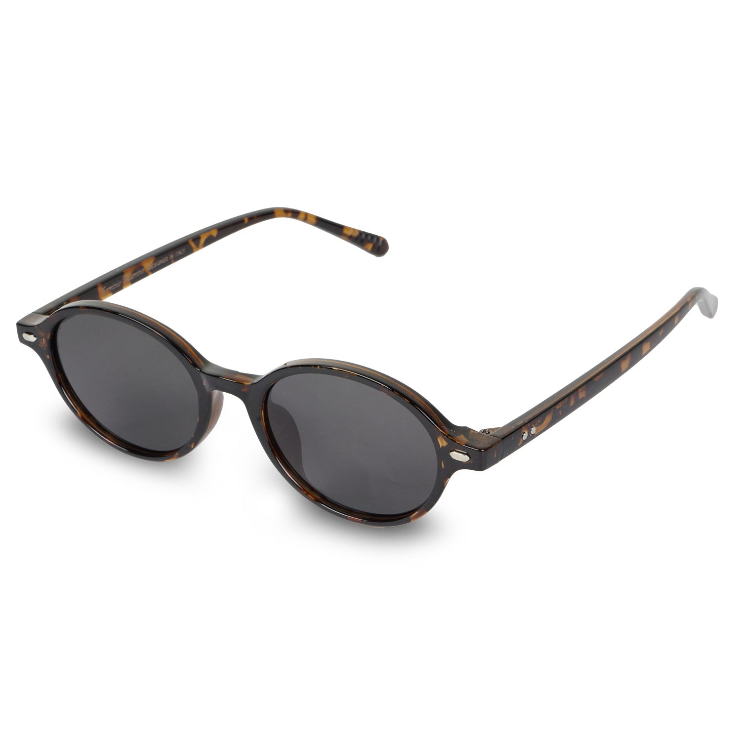 Erminio Palamino Retro Oval Sunglasses for Men & Women 90s Narrow Round Lightweight Shades