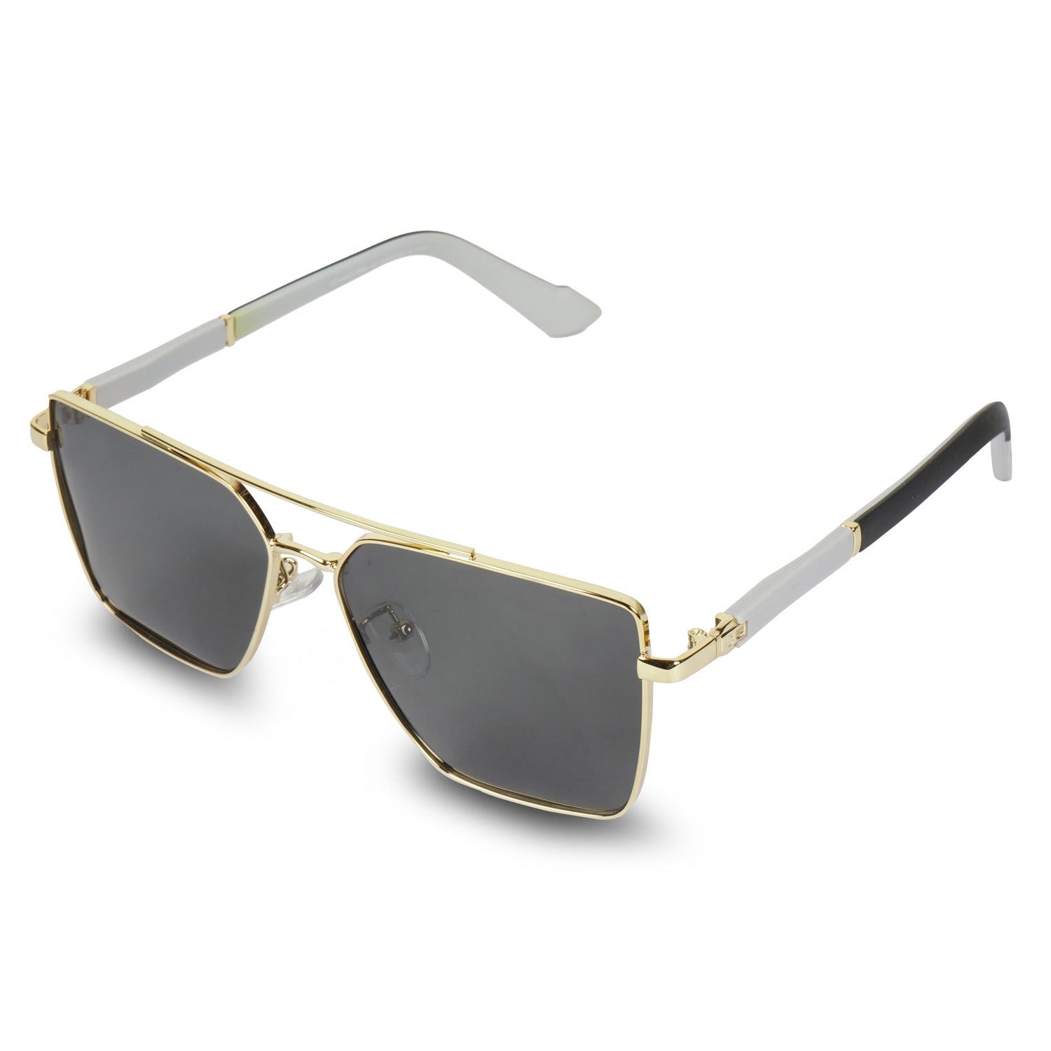 Erminio Palamino UV Protected Black Square Sunglasses for Men & Women