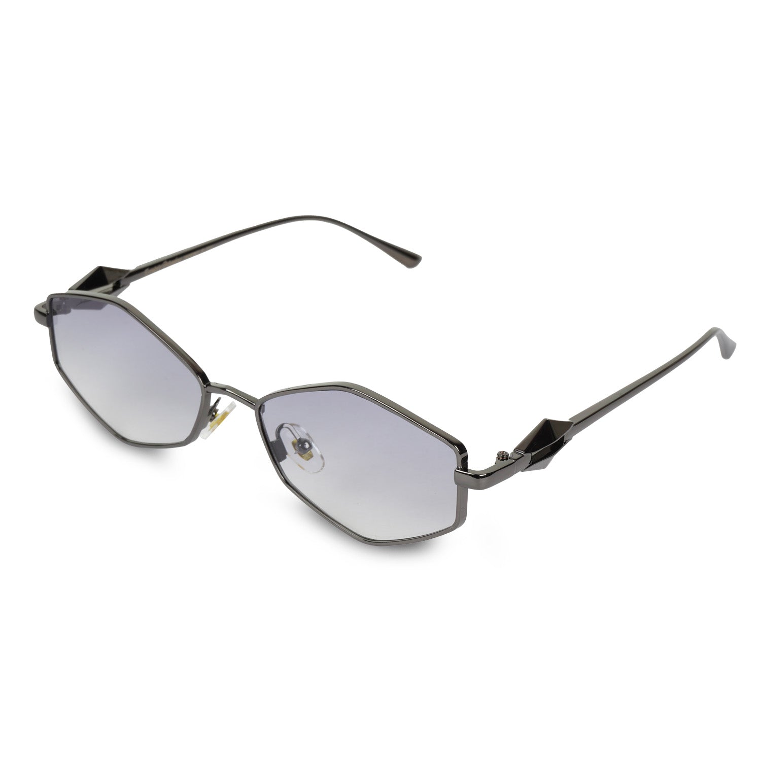 Erminio Palamino Unisex Sunglasses, Metal Frame, UV400 Protection, Polarized Tinted Lens, Rectangular, Lightweight, Fashion Shades