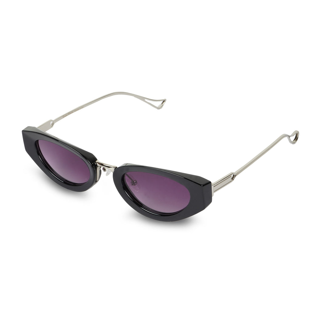Erminio Palamino Unisex Retro Oval Cat Eye Sunglasses for Women & Men | UV400 Protection | Slim Narrow Frame Trendy Y2K Shades | Lightweight Fashion Sunglasses