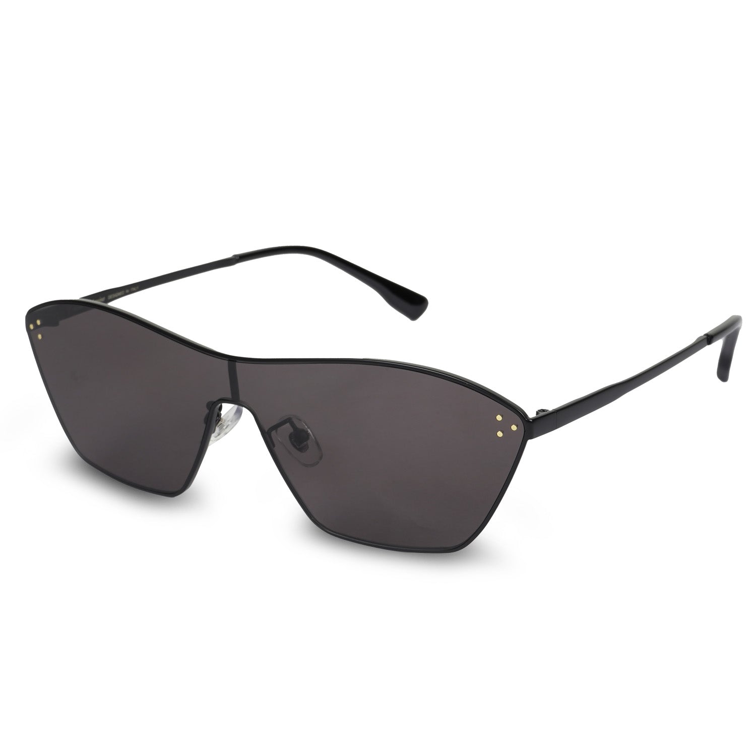 Erminio Palamino Unisex Shield Sunglasses | UV400 Protection | Metal Frame | Tinted Lens | Futuristic Designer Shades for Men & Women | Fashion Sunglasses