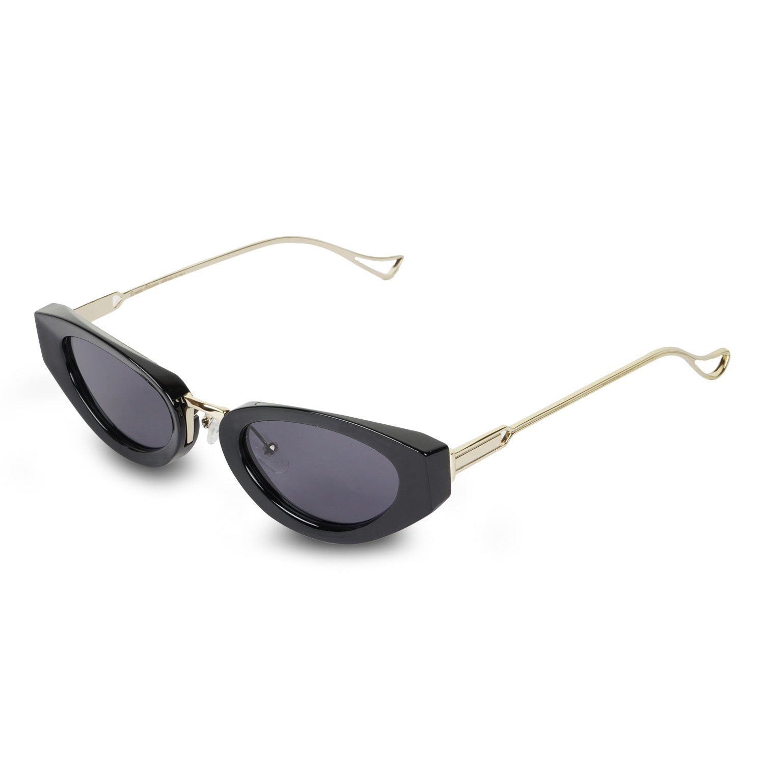 Erminio Palamino Unisex Retro Oval Cat Eye Sunglasses for Women & Men | UV400 Protection | Slim Narrow Frame Trendy Y2K Shades | Lightweight Fashion Sunglasses