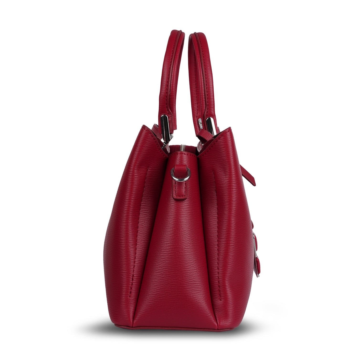 Erminio Palamino Designer PU Leather Handbag, Women's Tote with Double Handles, Spacious Interior with Zip Compartments