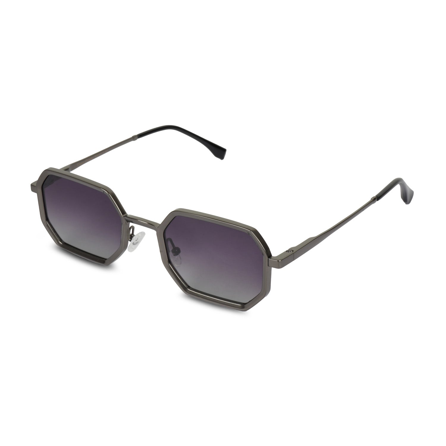 Erminio Palamino Unisex Geometric Hexagon Sunglasses for Men & Women | Metal Frame UV400 Protection | Premium Polygon Shape Fashion Sunglasses