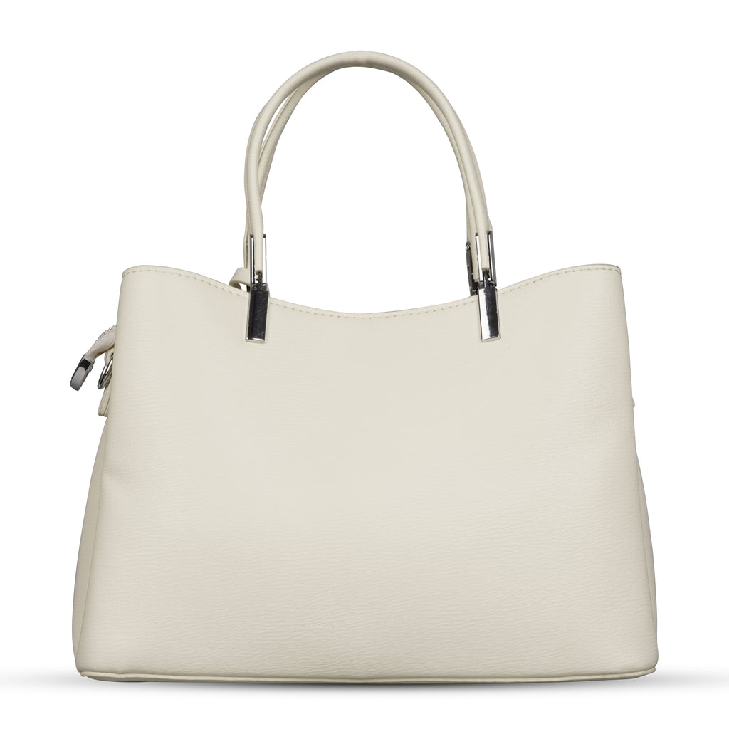 Erminio Palamino Designer PU Leather Handbag, Women's Tote with Double Handles, Spacious Interior with Zip Compartments