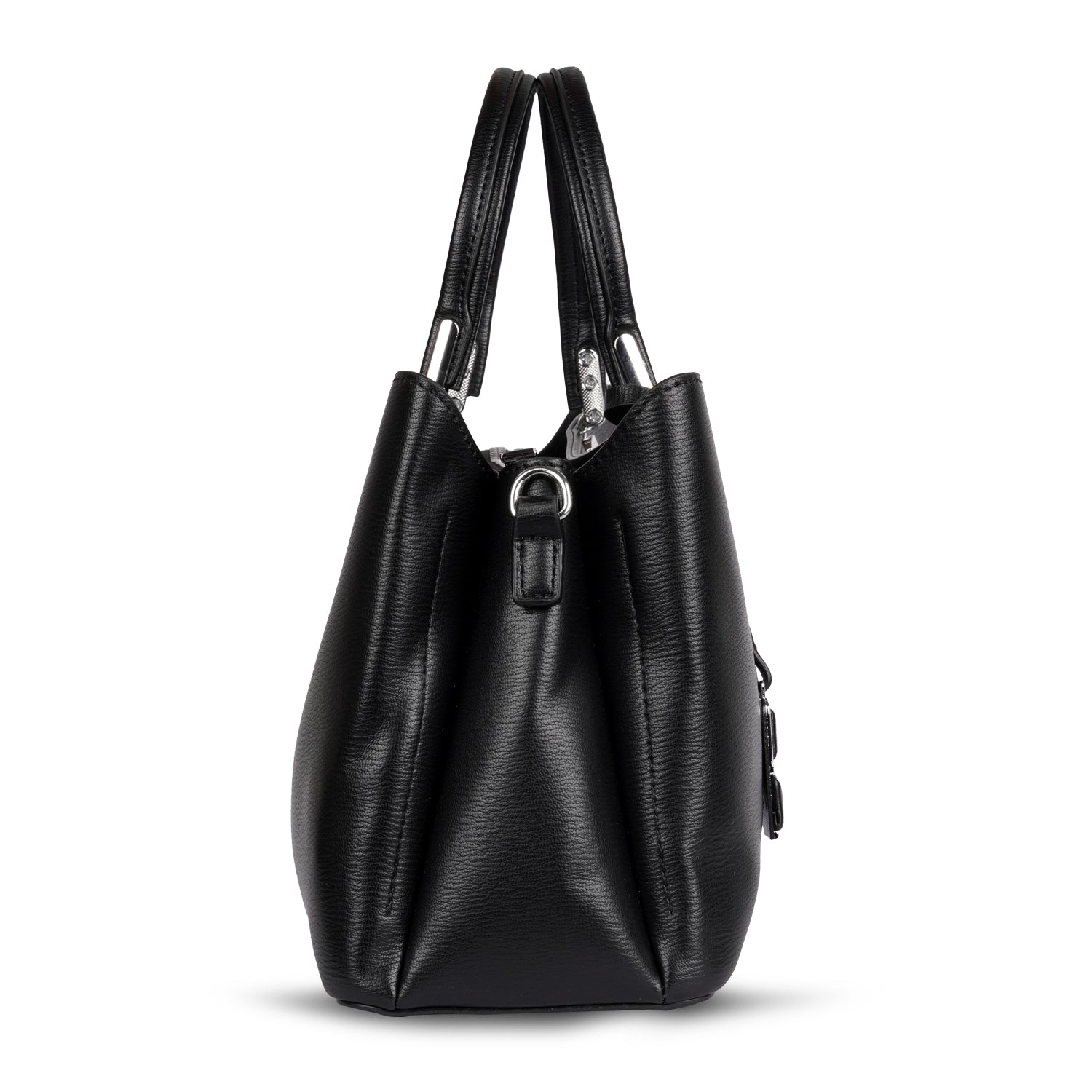 Erminio Palamino Designer PU Leather Handbag, Women's Tote with Double Handles, Spacious Interior with Zip Compartments