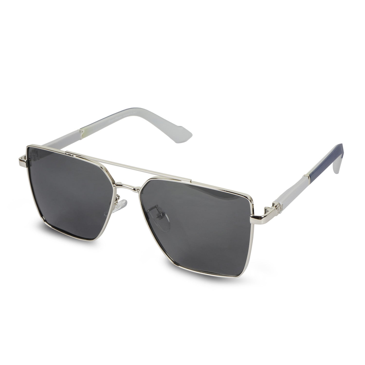 Erminio Palamino UV Protected Black Square Sunglasses for Men & Women