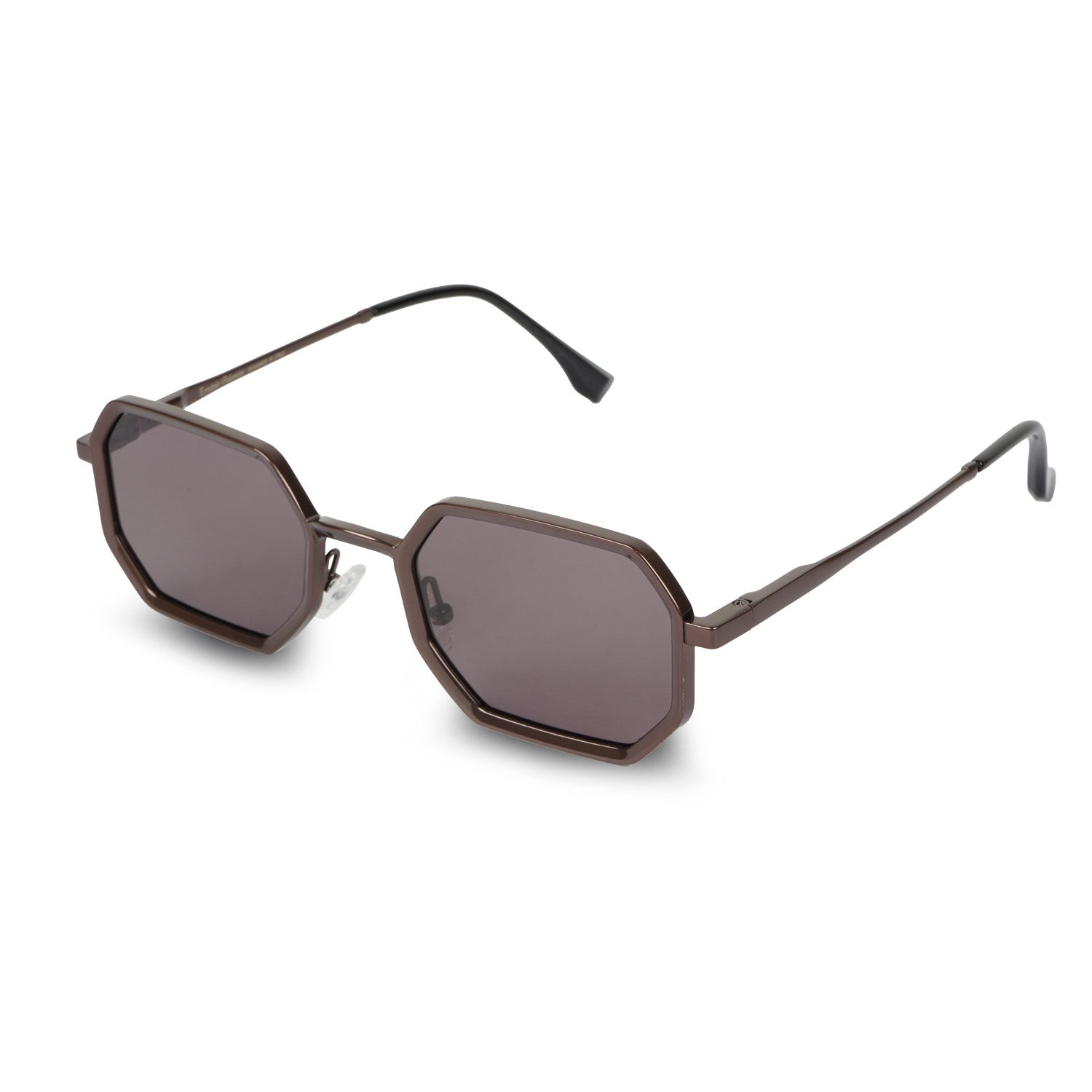 Erminio Palamino Unisex Geometric Hexagon Sunglasses for Men & Women | Metal Frame UV400 Protection | Premium Polygon Shape Fashion Sunglasses