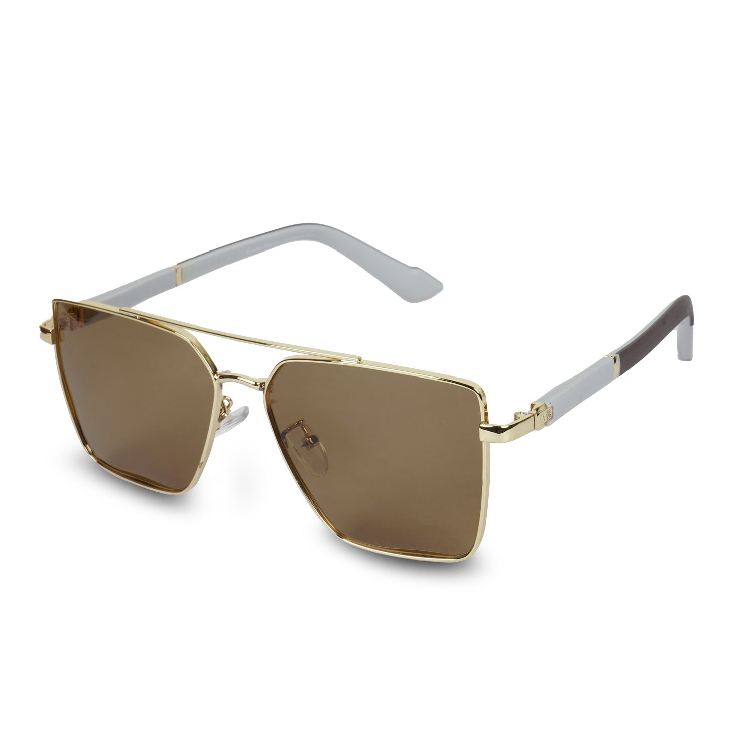 Erminio Palamino UV Protected Black Square Sunglasses for Men & Women