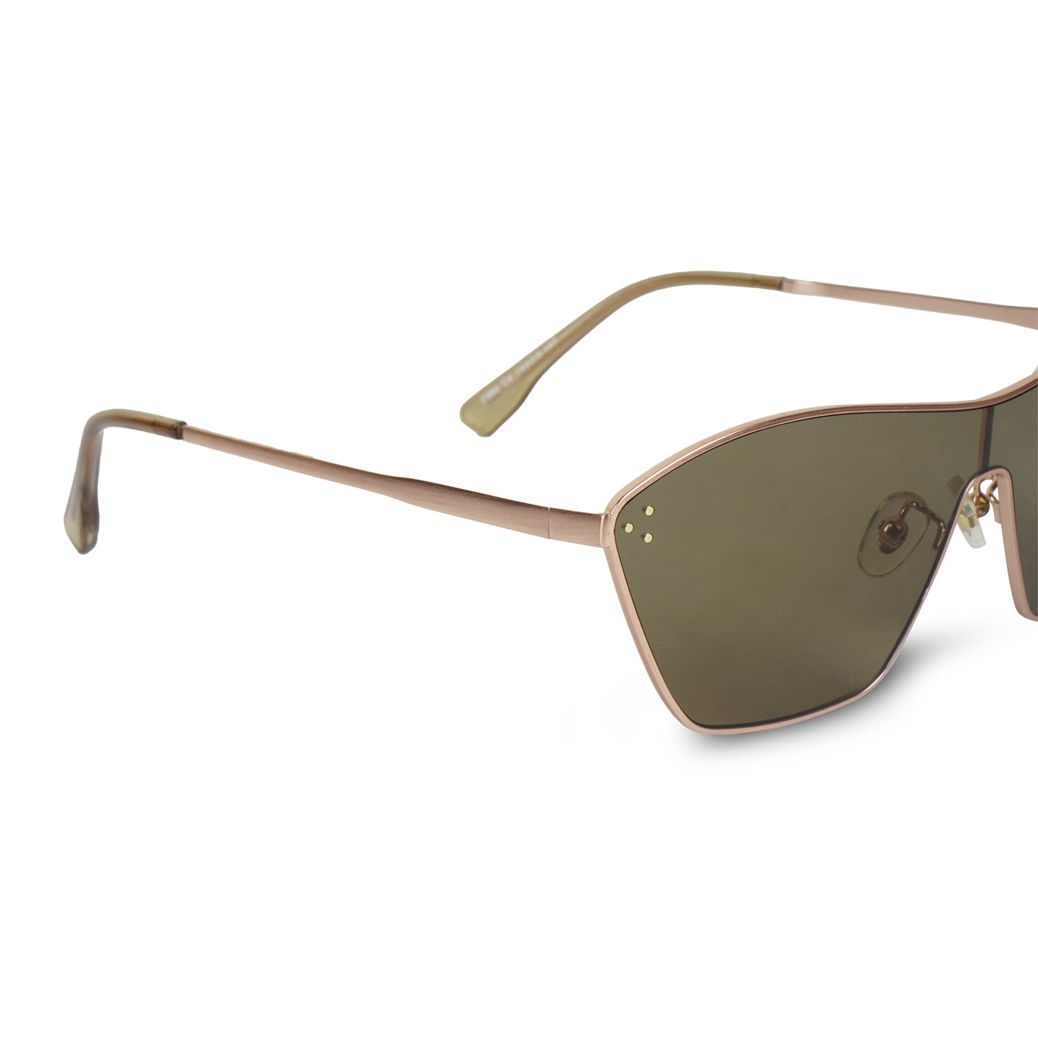Erminio Palamino Unisex Shield Sunglasses | UV400 Protection | Metal Frame | Tinted Lens | Futuristic Designer Shades for Men & Women | Fashion Sunglasses