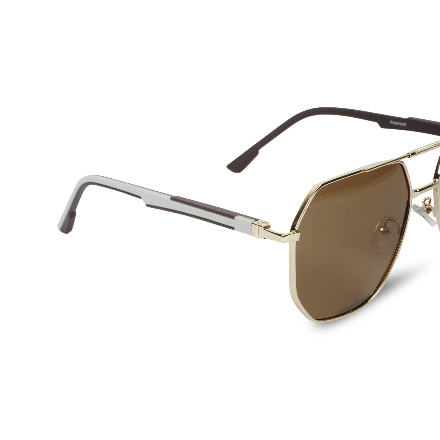 Erminio Palamino Unisex Double Bridge Aviator Sunglasses | Metal Frame | UV400 Protection | Tinted Lens | Lightweight Premium Designer Shades for Men & Women | Stylish Driving Sunglasses