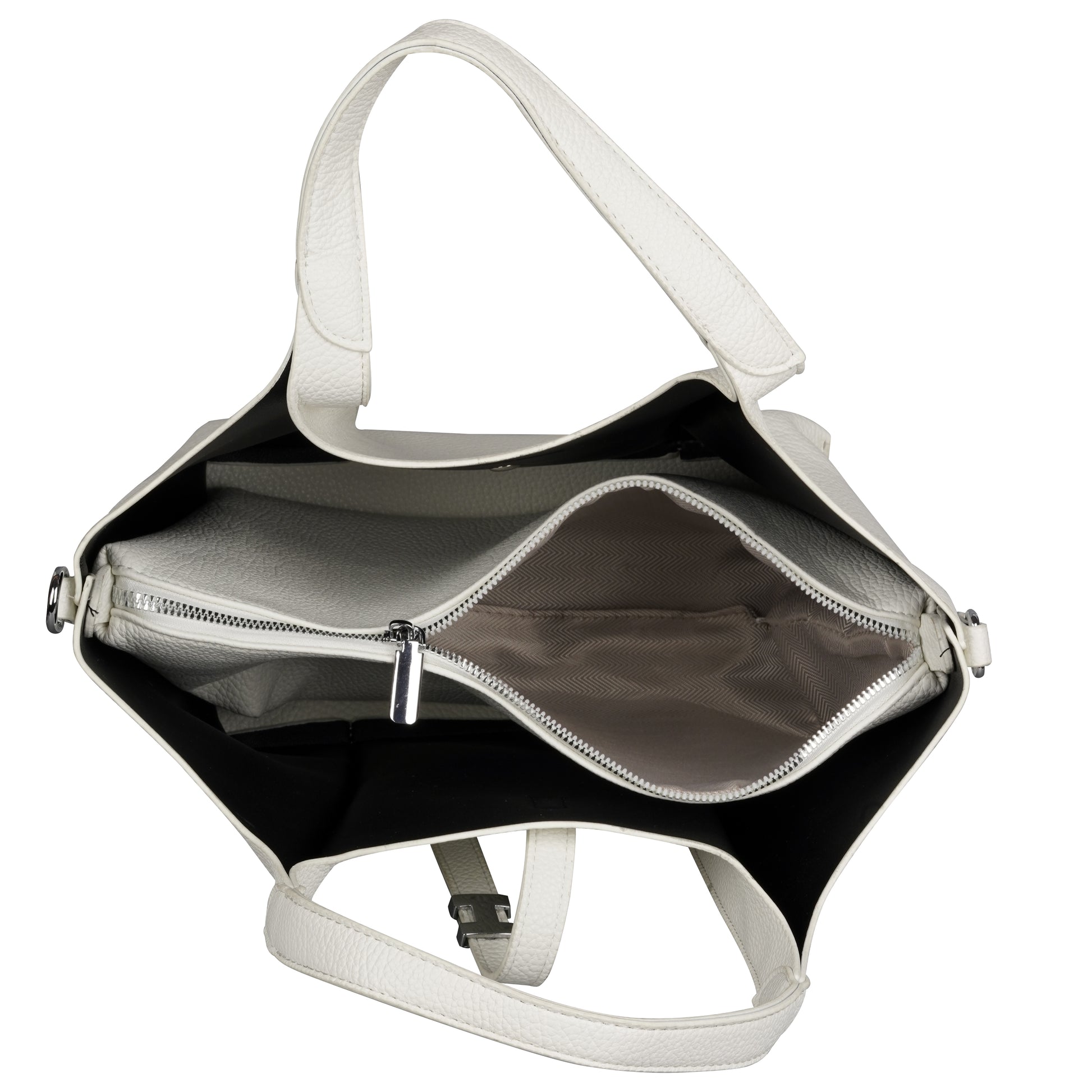 Erminio Palamino Luxury Women's Large Hobo Shoulder Handbag, Faux Leather, Casual Style with Multiple Compartments